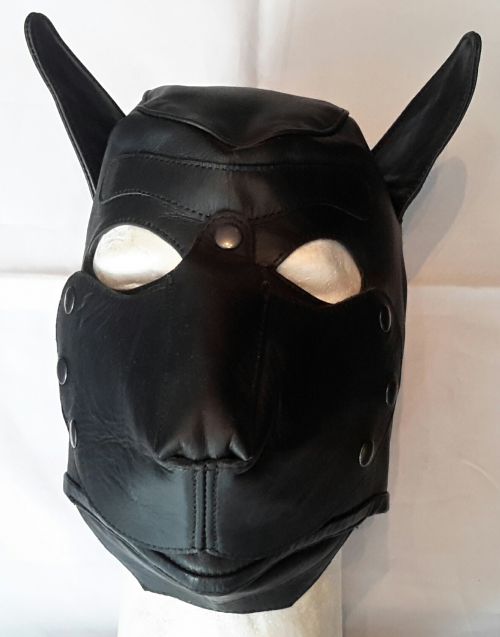 Leather Puppy Hood L/XL